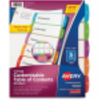 READY INDEX ARCHED TABS LASER/INKJET CONTEMPORARY, 1-5 Avery