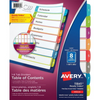 11841 READY INDEX ARCHED TABS LASER/INKJET CONTEMPORARY, 1-8 Avery