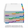 11843 READY INDEX ARCHED TABS LASER/INKJET CONTEMPORARY, 1-1 Avery
