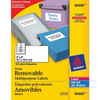 I.D. LABELS, 2" X 4", REMOVABLE, 12 SHEETS/ENV., 120 LA Avery