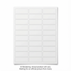 Avery Laser Waterproof Labels, 1" x 2?", Permanent, White, 10 sheets/env, 300 labels/env Avery