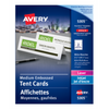 5305 OFFICE TENT CARDS, WHITE, 2 1/2" X 8 1/2", 50 SHEETS/BO Avery