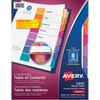 READY INDEX TABLE OF CONTENTS DIVIDERS, 8 TAB, 6 SETS, Avery