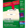 5566 FILING LABELS, TRUEBLOCK, 37/16" X 2/3", PERMANENT, WH Avery