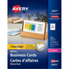 55871 CLEAN EDGE BUSINESS CARDS, WHITE, 2" X 3 1/2", 20 SHEE Avery