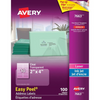 7663 CLEAR EASY PEEL, 4" X 2", PERMANENT, 10 SHEETS/ENV., 10 Avery