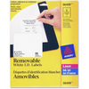 6499 I.D. LABELS, 4" X 3 1/3", REMOVABLE, 10 SHEETS/ENV., 60 Avery