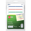 2329 Avery? File Folder Labels for Laser and Inkjet Printers, 3?" x ?"  Assorted Colours / Permanent Avery