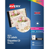 7692 CD LABELS, PERMANENT, WHITE, 20 SHEETS/ENV., 40 LABELS/ Avery
