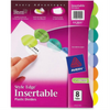 11201 STYLE EDGE PLASTIC INSERTABLE DIVIDERS, 8 TABS PER SET Avery