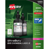 Avery Laser Ultraduty Industrial Labels 2" x 2", Permanent, White, 50 sheets/box, 600 labels/box Avery