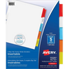 BIG TAB INSERTABLE DIVIDERS, 5 TAB, 1 SET, EXTRA WIDE Avery