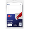 Avery? Multi-Purpose Removable Labels for Laser and Inkjet Printers, 1" x 3"  Removable Matte White Paper / White / Removable Avery
