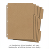 Avery Laser/Inkjet   Big TabTM Reversible Dividers 5 Tab, 1 Set, Kraft Brown Avery