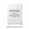 Canon PDF SECURITY-E1 ELAN Canon