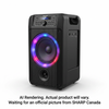 Sharp PS-916 Portable Bluetooth Party Speaker Twin Pack ? 400W TWS with LED Lighting SHARP Canada