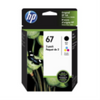 HP 67 Clr/Blk Original Ink Crtg 2-Pk HP Canada