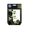 HP 64 Tri-color/Black Ink Crtg Cmbo 2-Pk HP Canada