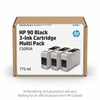HP 90 Black 3 Ink Cartridge Multi Pack HP Canada