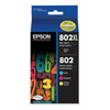 T802XL-BCS Epson 802XL HC Black and Color Original Ink Cartridge Epson