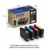 EPSON T812 Standard Capacity Combo (CMYK) Pack Ink Cartridge with Sensormatic Epson
