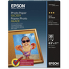 S041141 GLOSSY PHOTO PAPER (8.5"X11")(20 CT)(BILINGUAL) Epson