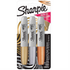 Sharpie Metallic Permanent Markers, Chisel Tip, Assorted Colours, 3 Count Sharpie