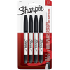 Sharpie Twin Tip Permanent Markers, Fine and Ultra Fine, Black, 4 Count Sharpie