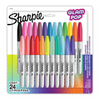 Sharpie Glam Pop Permanent Markers, Fine Point, Assorted Colours, 24 Count Sharpie