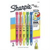 Sharpie Liquid Highlighters, Chisel Tip, Assorted Fluorescent, 5 Pack Sharpie