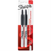 Sharpie Retractable Permanent Markers, Fine Point, Black, 2 Count Sharpie