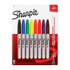 Sharpie Permanent Markers, Fine Point, Assorted Colours, 8 Count Sharpie
