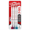 Sharpie S-Gel Pens, Fashion Barrel Gel Pens, Pearl White Body, Medium (0.7mm) Point, Bold Jewel Colour Assortment, 4 Count Sharpie