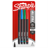 Sharpie Pens, Felt Tip, Fine Point (0.4 mm), Assorted Colours, 4 Count Sharpie