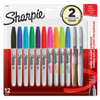 Sharpie Permanent Markers, Fine Point, Assorted Colours, 12 Count Sharpie