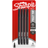 Sharpie Pens, Felt Tip, Fine Point (0.4 mm), Black, 4 Count Sharpie
