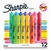 Sharpie Tank Highlighters, Chisel Tip, Assorted Colours, 12 Count Sharpie