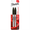 Sharpie Permanent Markers, Fine Point, Black, 2 Count Sharpie