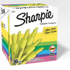 Sharpie Tank Highlighters, Chisel Tip, Yellow, 36 Count Sharpie
