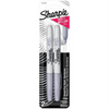 Sharpie Metallic Permanent Markers, Fine Point, Silver, 2 Count Sharpie