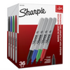 Sharpie Permanent Markers, Fine Point, Assorted Colours, 36 Count Sharpie