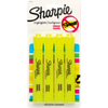 Sharpie Tank Highlighters, Chisel Tip, Yellow, 4 Count Sharpie