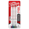 Sharpie S-Gel Pens, Fashion Barrel Gel Pens, Pearl White Body, Medium (0.7mm) Point, Rich Dark Colour Assortment, 4 Count Sharpie