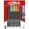 Sharpie Pens, Felt Tip, Fine Point (0.4 mm), Assorted Colours, 8 Count Sharpie