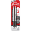 Sharpie S-Gel, Gel Pens, Sleek Metal Barrel, Gunmetal Body, Medium Point (0.7 mm), Black Ink, 2 Count Sharpie