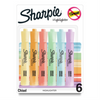 Sharpie Tank Highlighters, Chisel Tip, Mild Pastel Colours, 6 Count Sharpie