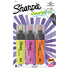 Sharpie Highlighter, Clear View Highlighter with See-Through Chisel Tip, Tank Highlighter, Assorted Colours, 3 Count Sharpie