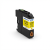A studio product photo of the Balloon Brand LC103 Yellow ink cartridge, angled from the left on a pure white background with a soft shadow.