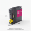 Balloon Brand compatible high-yield magenta ink cartridge for Brother LC401XL, 2.8x3.0x0.5 inches.