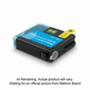 Balloon Brand compatible Brother LC401XL Cyan High-Yield ink cartridge with chip and air vent tab.